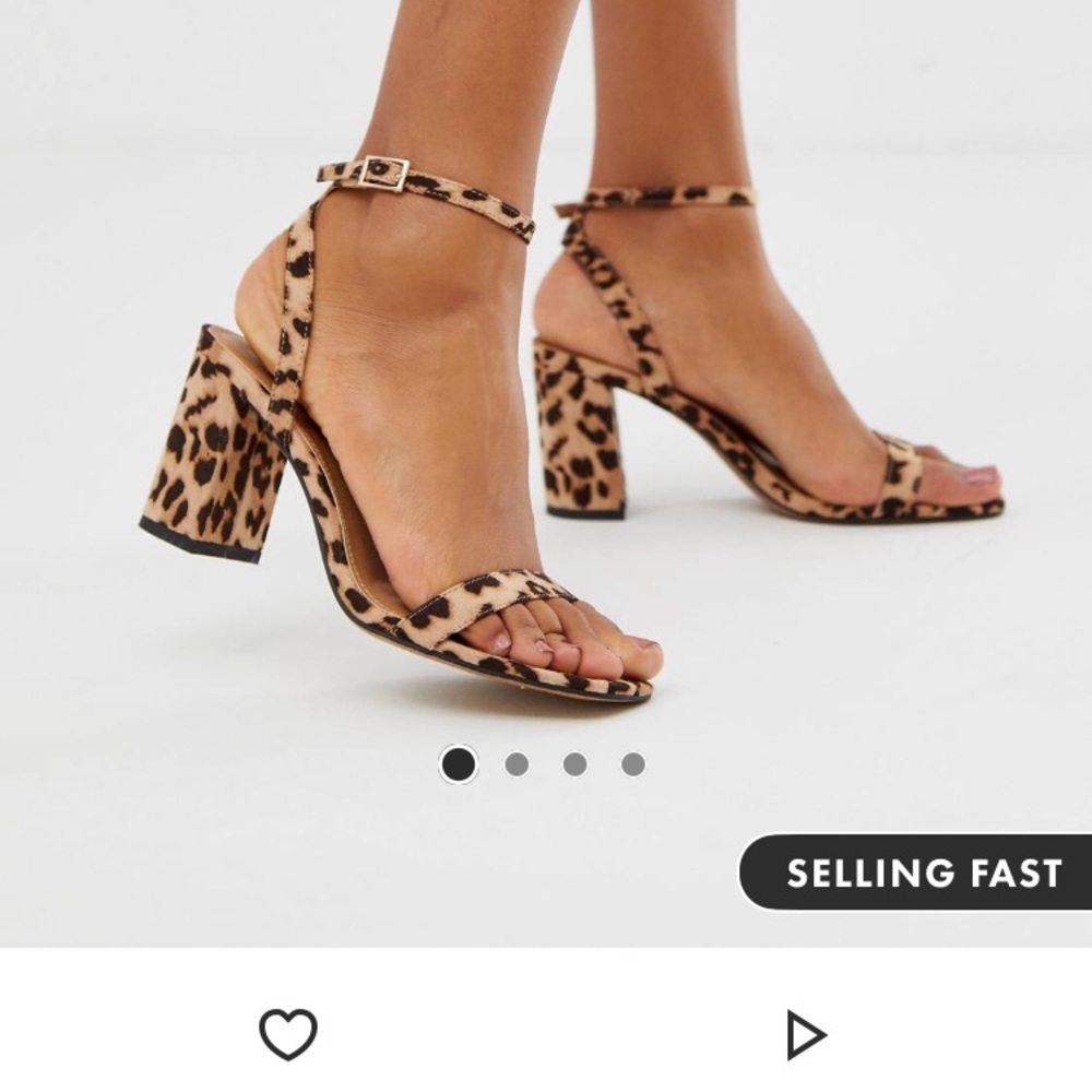 Cheetah block heel